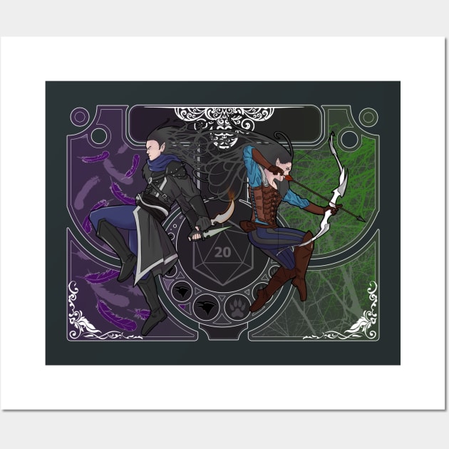 Rogue and Ranger Nouveau Wall Art by Basilisk